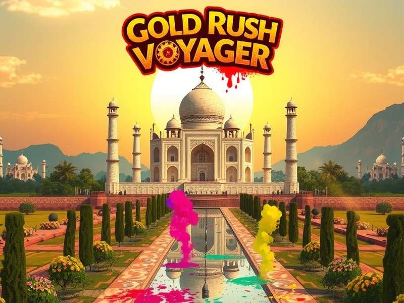Gold Rush Voyager game screenshot showing Indian landscape
